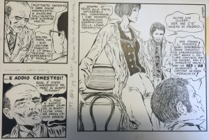 Una delle tavole in mostra